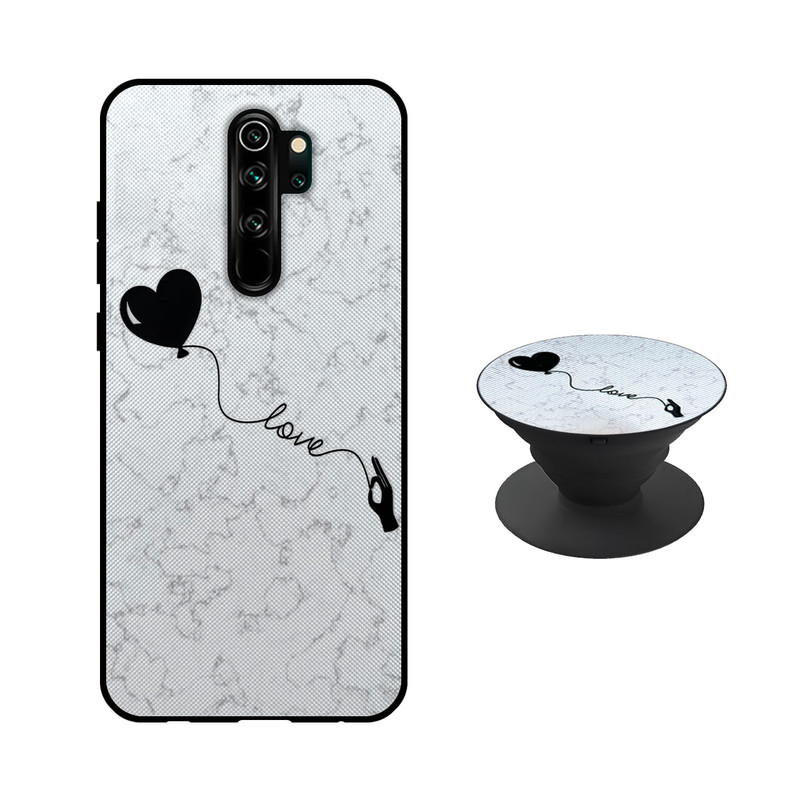 کاور دکین مدل Rikki طرح Love مناسب برای گوشی موبایل شیائومی Redmi Note 8 Pro به همراه پایه نگهدارنده