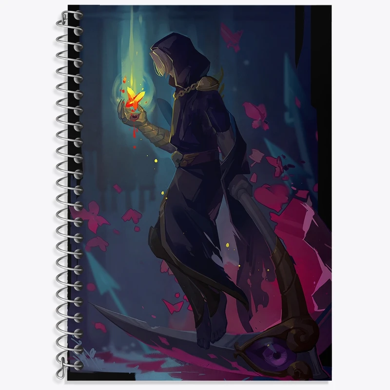 دفتر زبان 50 برگ خندالو مدل دو خط طرح بازی هادس (Hades) کد 32848