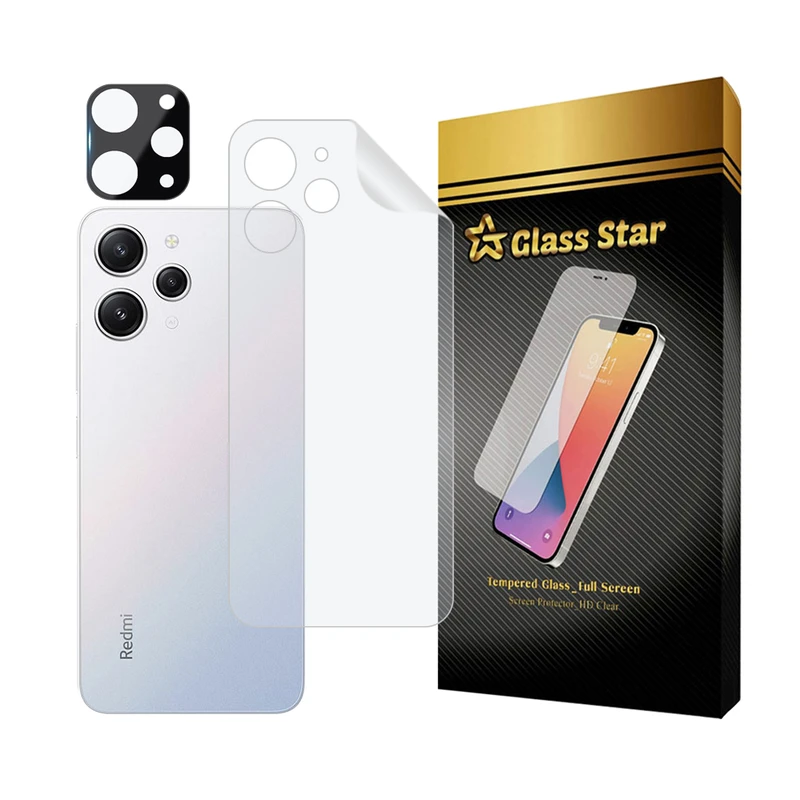 محافظ پشت گوشی گلس استار مدل MTBFULG مناسب برای گوشی موبایل شیائومی Redmi 12 4G به همراه محافظ لنز