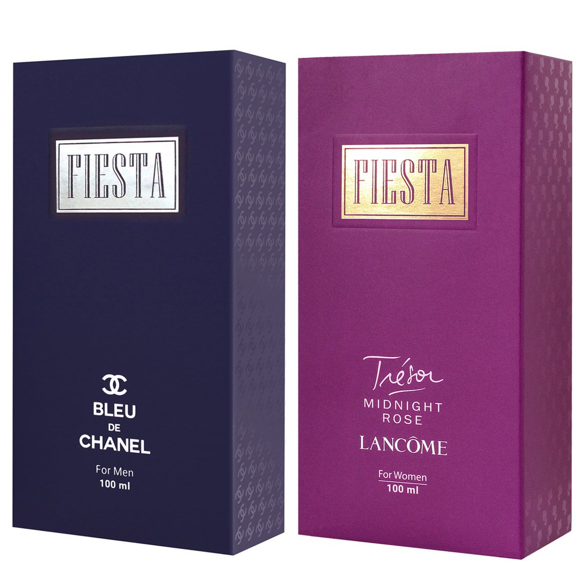 ادو پرفیوم زنانه فیستا مدل Lancome Tresor Midnight Rose حجم 100 میلی لیتر به همراه ادو پرفیوم مردانه فیستا مدل Bleu de Chanel -  - 2