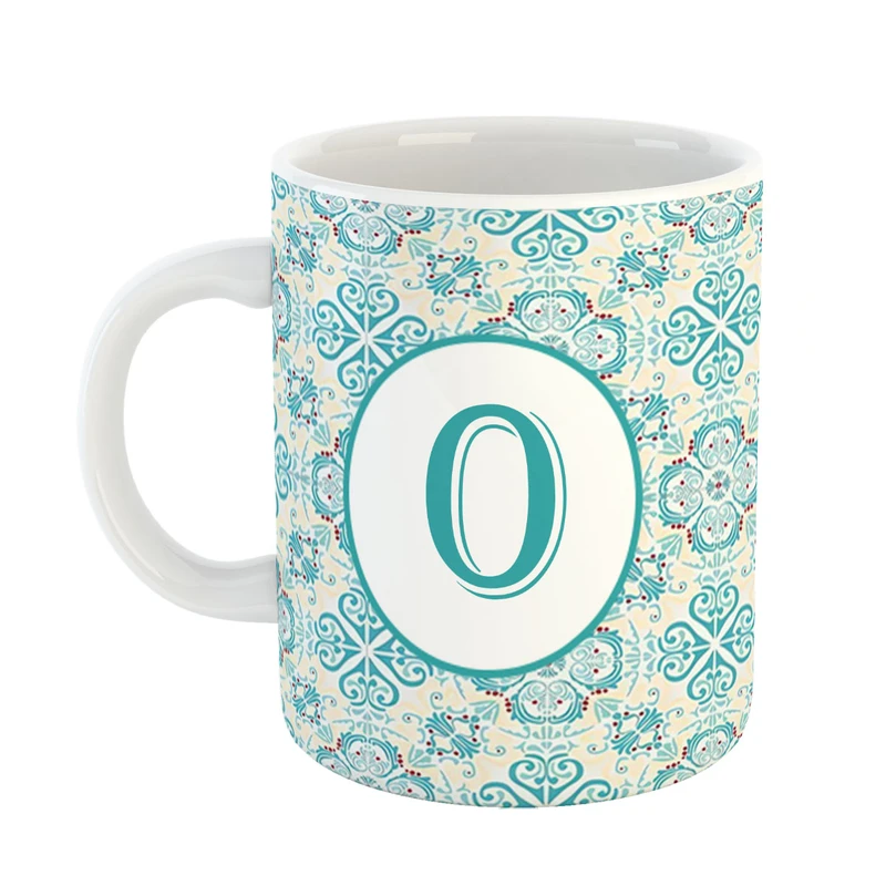 ماگ پادآفرین مدل فانتزی طرح حرف O کد 30