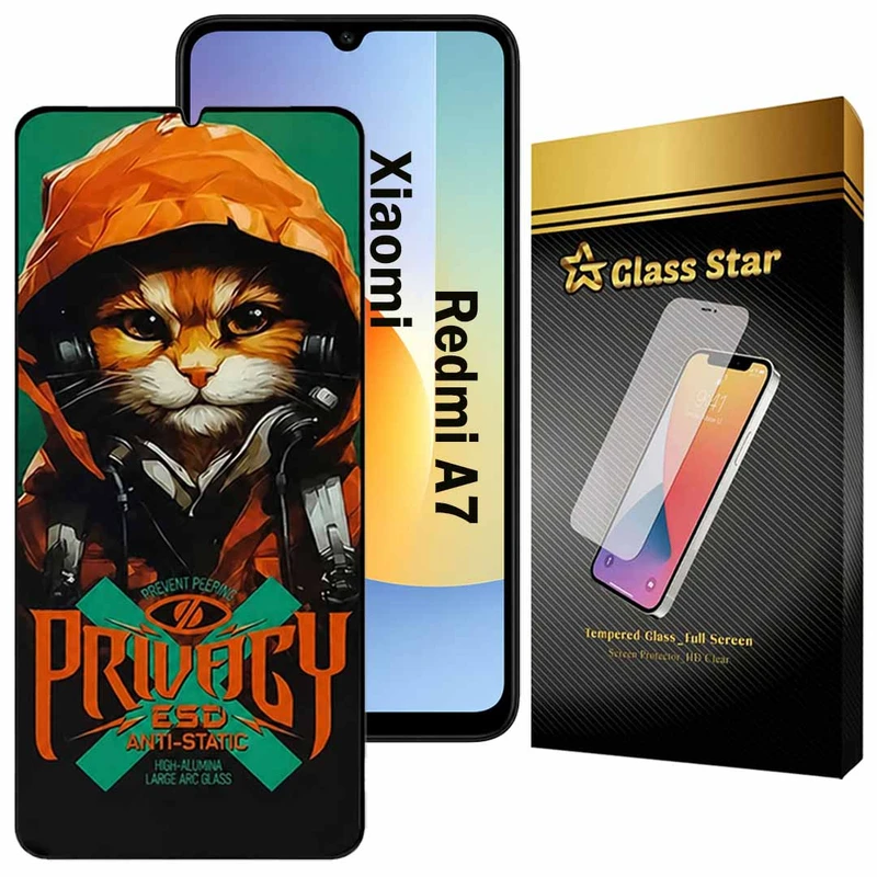محافظ صفحه نمایش گلس استار مدل CATPRVS مناسب برای گوشی موبایل شیائومی Redmi A7