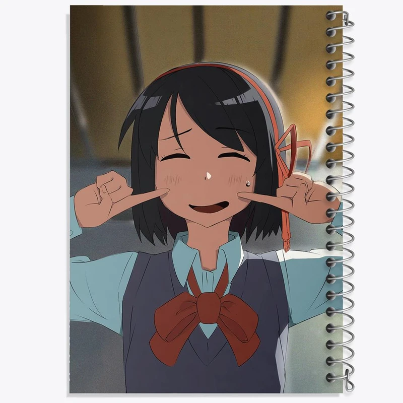 دفتر لیست خرید 50 برگ خندالو طرح میتسویا میامیزو انیمه یورنیم Your Name کد 16284