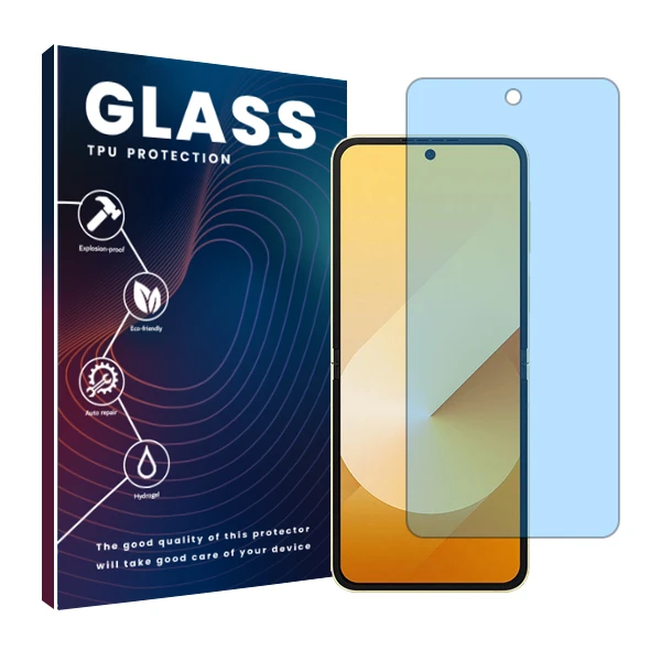 محافظ صفحه نمایش ضد اشعه آبی گلس مدل Resistant مناسب برای گوشی موبایل سامسونگ Galaxy Z Flip6