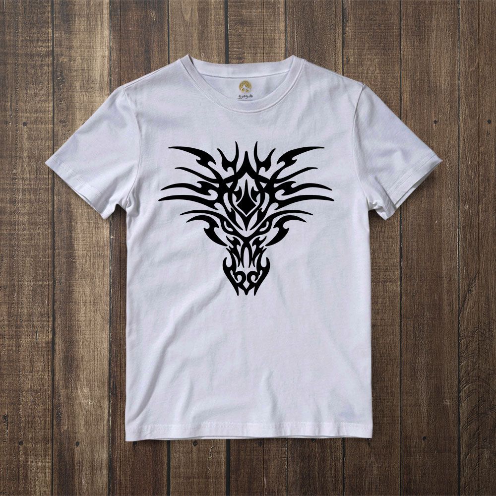 تی شرت آستین کوتاه زنانه هومرو مدل TW169 طرح اژدها -  - 6