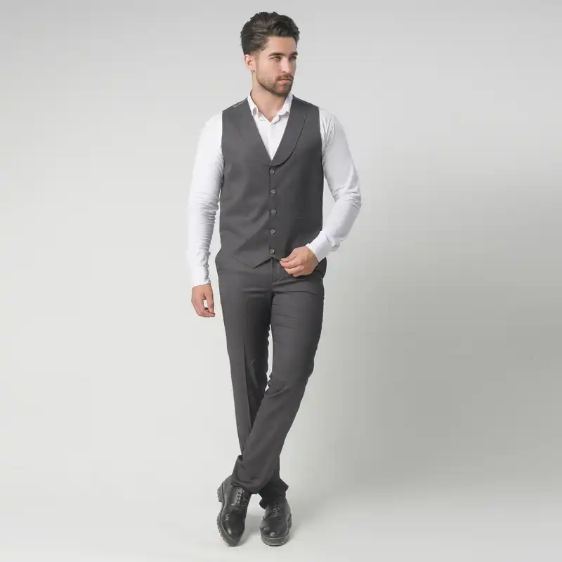 ست کت و شلوار و جلیقه مردانه مدل فاستونی 3-3