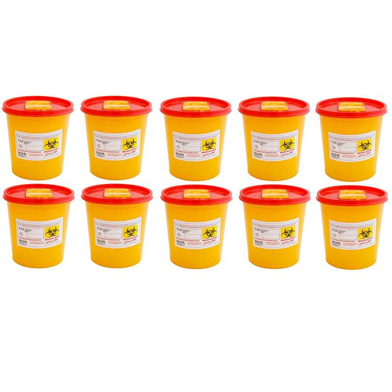 سیفتی باکس رحا مدل R1000 ظرفیت 1000 میلی لیتر بسته 10 عددی