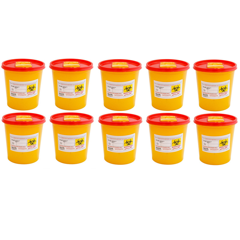 سیفتی باکس رحا مدل R1000 ظرفیت 1000 میلی لیتر بسته 10 عددی