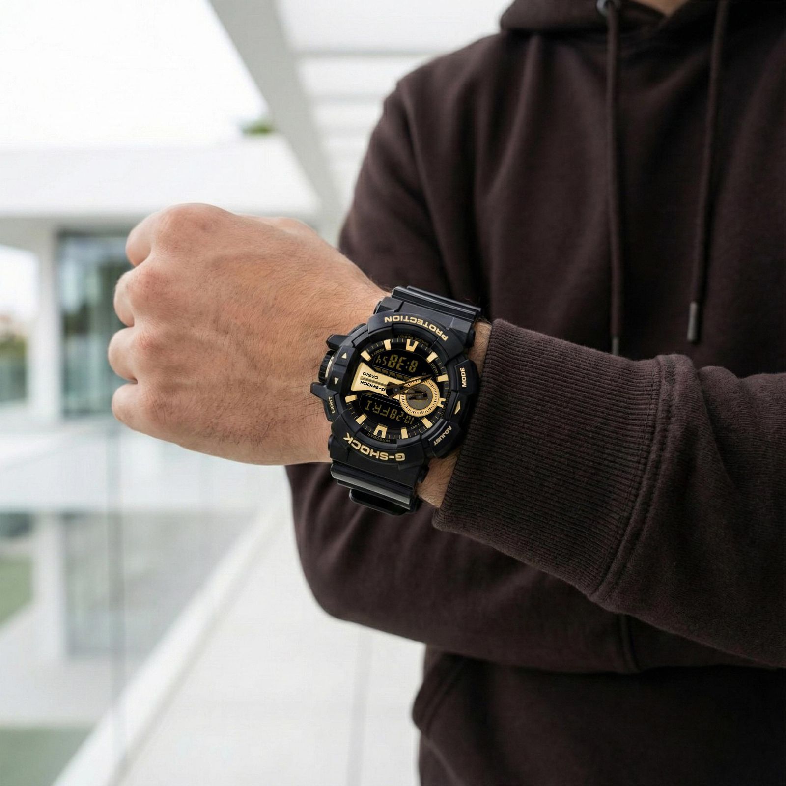 ساعت مچی عقربه ای مردانه کاسیو جی شاک مدل GA-400GB-1A9DR -  - 2