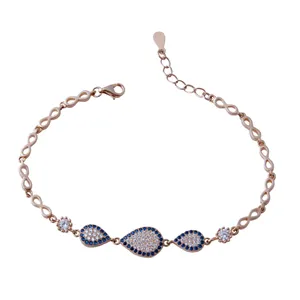   دستبند نقره زنانه بازرگانی میلادی کد DP_230