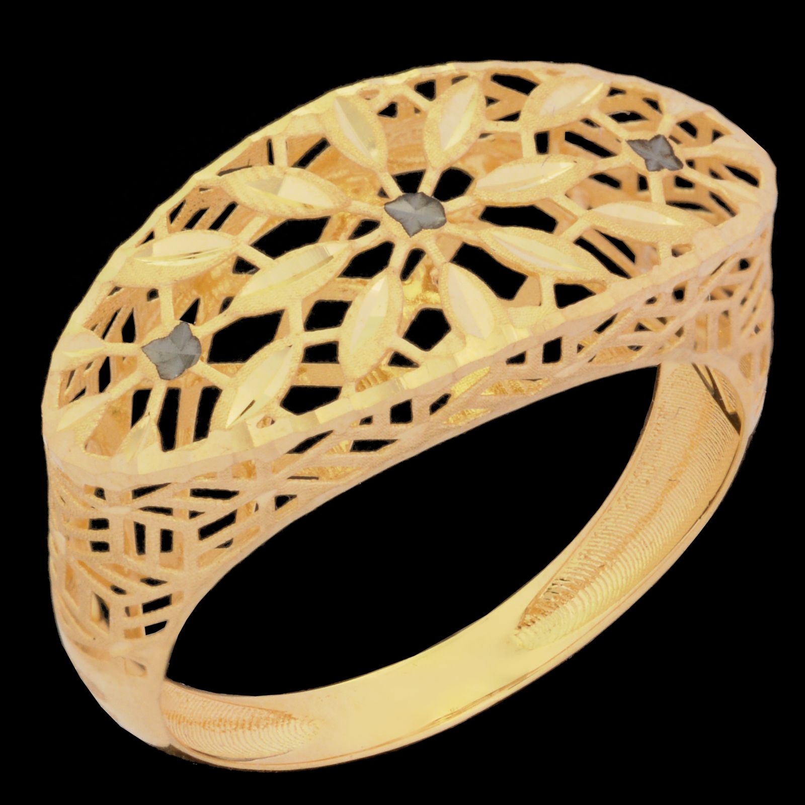 انگشتر طلا 18 عیار زنانه طلای مستجابی مدل آوا کد 67042 -  - 1