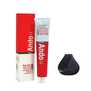 رنگ مو آندو شماره 1/10 حجم 100 میلی لیتر رنگ مشکی پر کلاغی