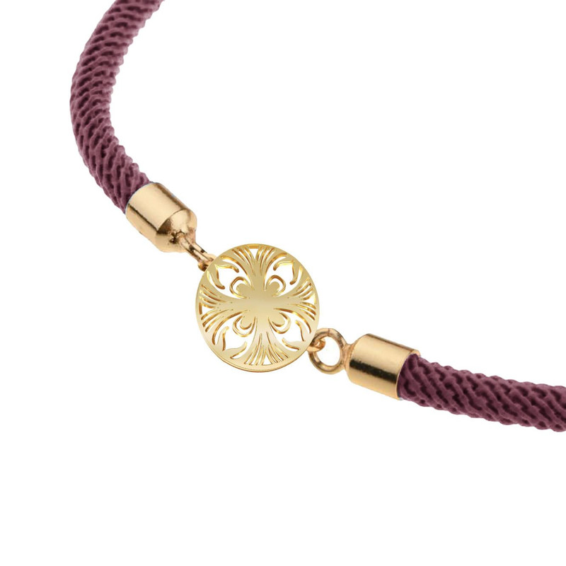 دستبند طلا 18 عیار زنانه مدوپد مدل اسلیمی کد D35-10507 دستبند طلا 18 عیار زنانه مدوپد مدل اسلیمی کد D35-10507