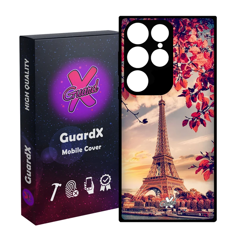 کاور گارد ایکس طرح Eiffel Tower مدل Glass10125 مناسب برای گوشی موبایل سامسونگ Galaxy S24 Ultra
