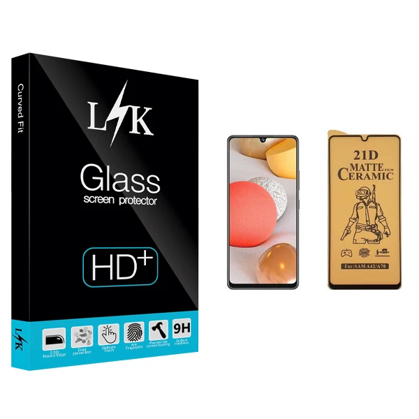 محافظ صفحه نمایش سرامیکی ال کی مدل +LITE مناسب برای گوشی موبایل سامسونگ Galaxy A42