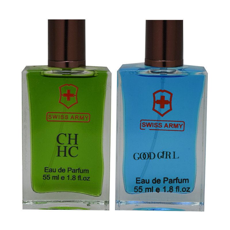 ادوپرفیوم زنانه سوئیس آرمی مدل گود گرل حجم 55 میلی لیتر به همراه ادوپرفیوم مردانه کارولینا هررا سی اچ