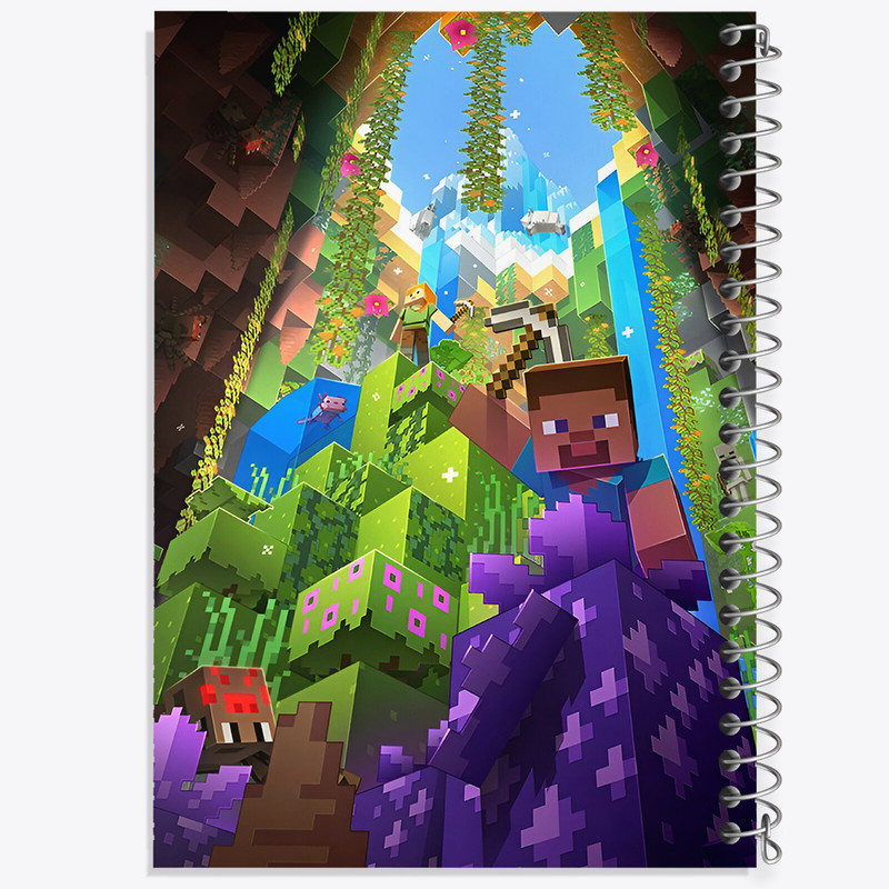 دفتر نقاشی 50 برگ خندالو طرح ماینکرافت (Minecraft) کد N3303