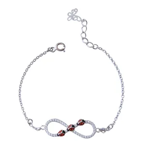   دستبند نقره زنانه بازرگانی میلادی کد DP_237