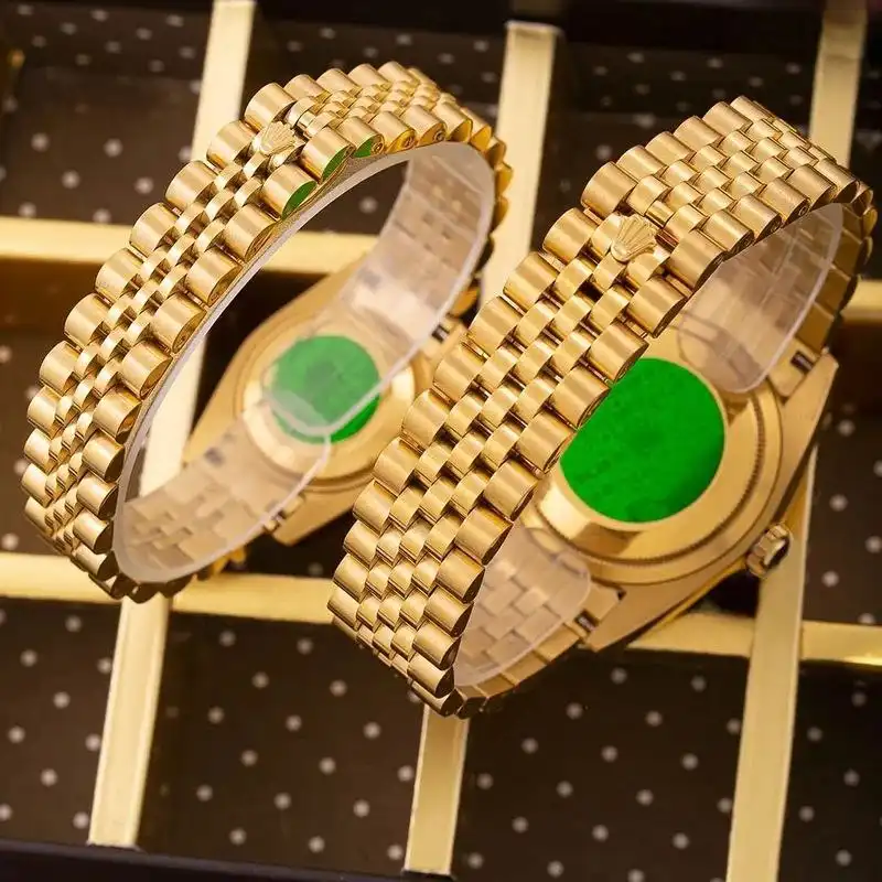 ست ساعت مچی عقربه ای  زنانه و مردانه  مدل دیت جاست کد 028