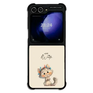 AKAM AMC-WSGZFLIP5-ANIMALS QOUTES-7 Cover For Samsung Galaxy Z Flip 5