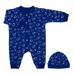 ست سرهمی و کلاه نوزادی مدل ابر و بره