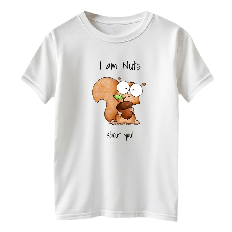 تی شرت آستین کوتاه بچگانه مدل سنجاب و بلوط