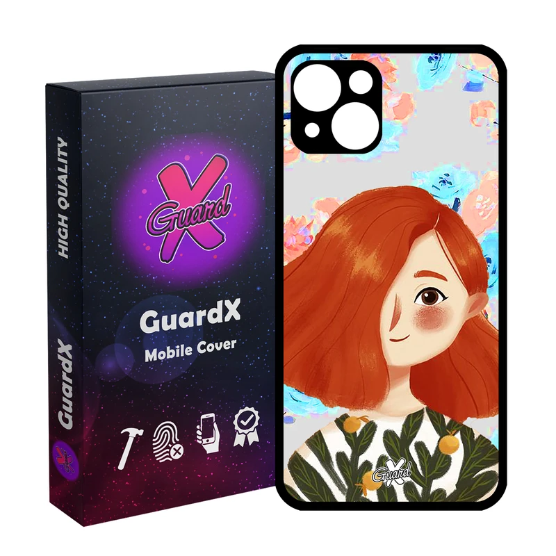 کاور گارد ایکس طرح دختر مدل Glass10324 مناسب برای گوشی موبایل اپل iPhone 13