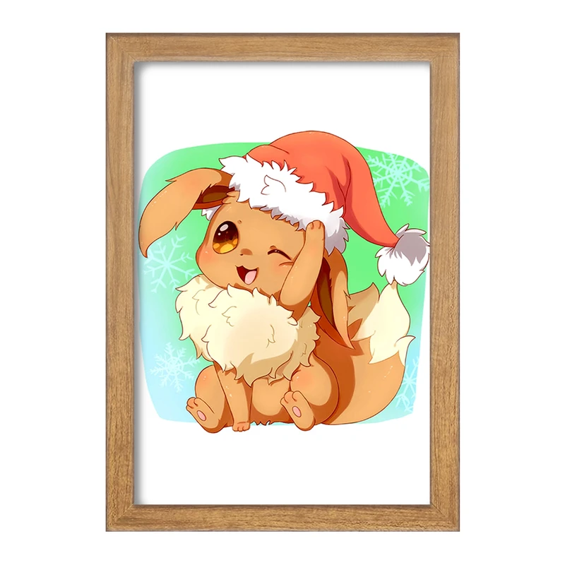 تابلو خندالو مدل ایو انیمه پوکمون  کد 17351