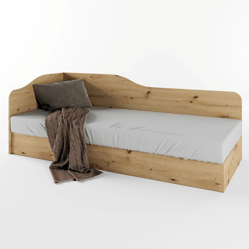 تخت خواب ام دی اف یک نفره مدل S-65 سایز 200×90 سانتی‌متر