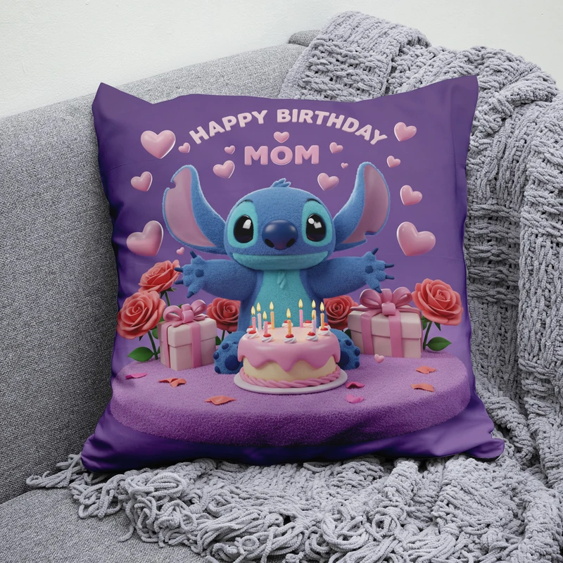 کوسن پاد آفرین مدل استیچ طرح تولد مبار مامان کد  B1266