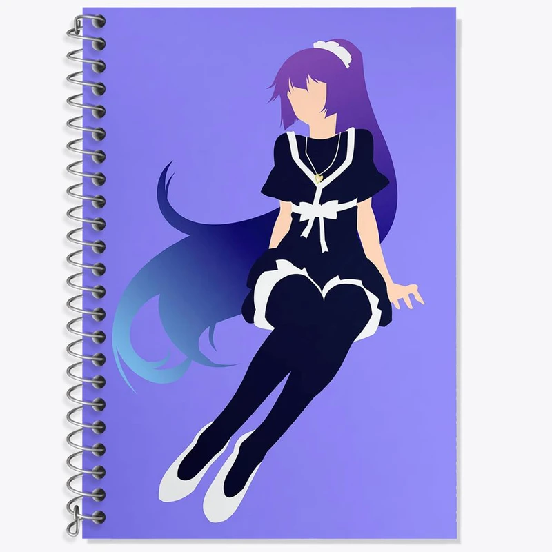 دفتر زبان 50 برگ خندالو مدل سه خط طرح سنجو گاهارا انیمه مونوگاتاری کد 16198