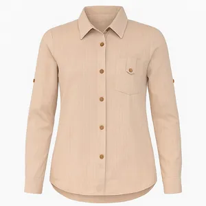 شومیز آستین بلند یقه برگردان زنانه مدل A204