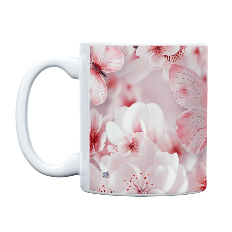 ماگ حس آمیزی طرح پروانه مدل کلاسیک کد 33