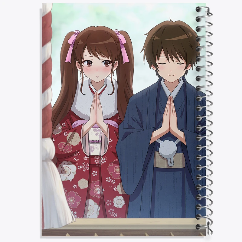 دفتر ژورنال نویسی 50 برگ خندالو مدل نقطه ای طرح ایزومی و کوئیچی انیمه دیگری کد 32032