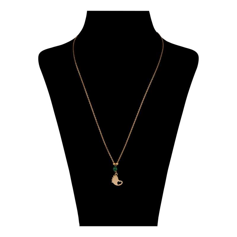 گردنبند طلا 18 عیار دخترانه پرسته مدل WN776