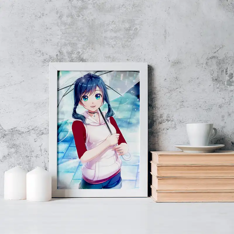 تابلو خندالو مدل هینا انیمه تغییر آب و هوا با تو کد 17630