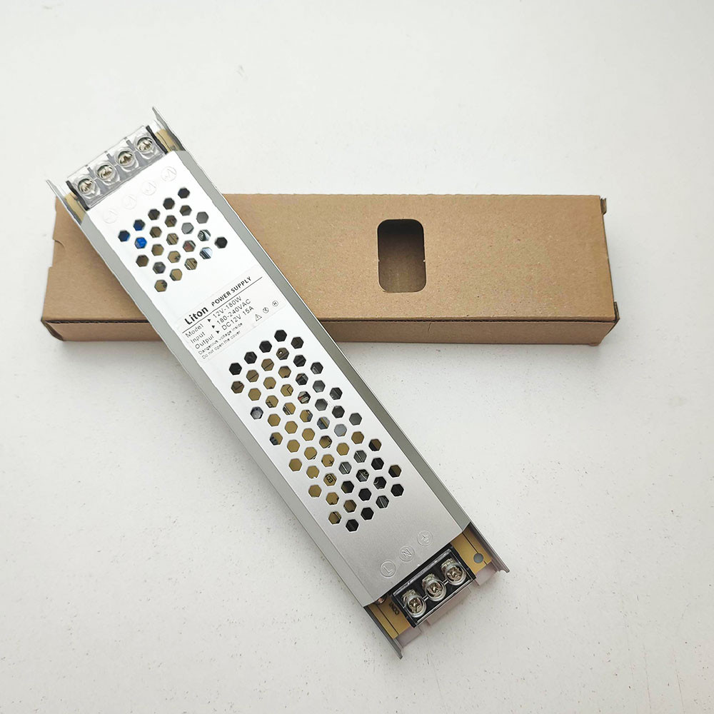 آداپتور سوئیچینگ 12 ولت 15 آمپر لیتون مدل 12V-180W اسلیم
