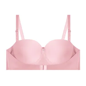 سوتین اسفنجی  زنانه مدل دکلته جکدار کاپ B کد 42036