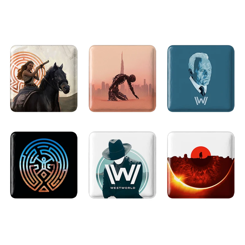 مگنت خندالو مدل سریال وست ورلد کد 351B مجموعه 6 عددی