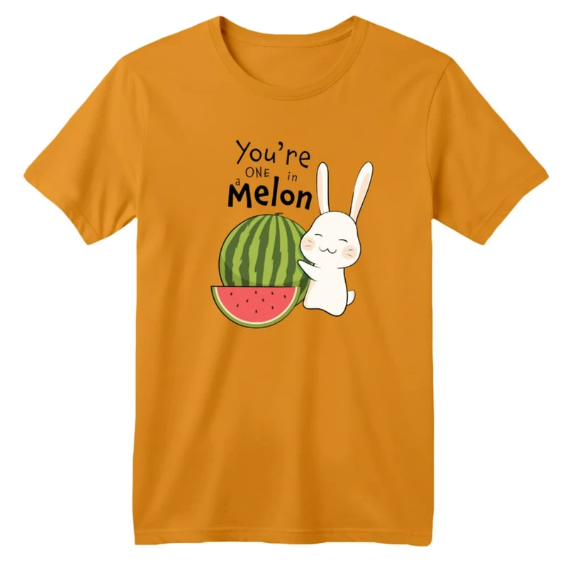 تی شرت آستین کوتاه بچگانه مدل خرگوش یلدایی کد 3