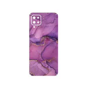 MAHOOT Purple Marble Cover Sticker for Samsung Galaxy A12 Nacho
