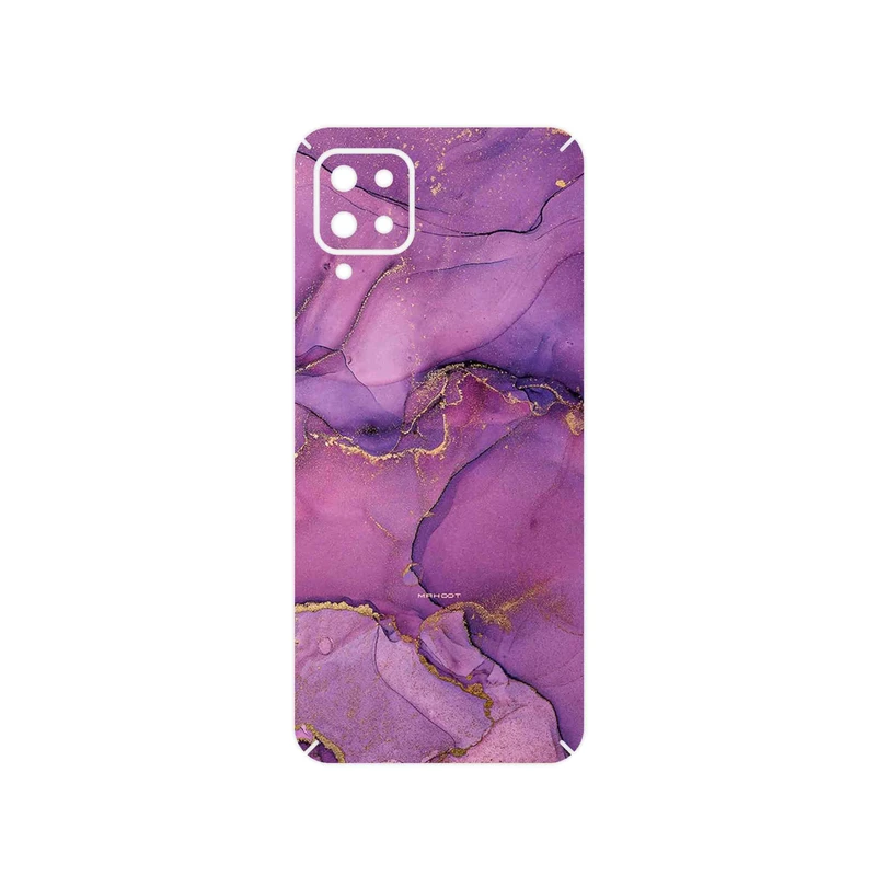 برچسب پوششی ماهوت مدل Purple Marble مناسب برای گوشی موبایل سامسونگ Galaxy A12 Nacho