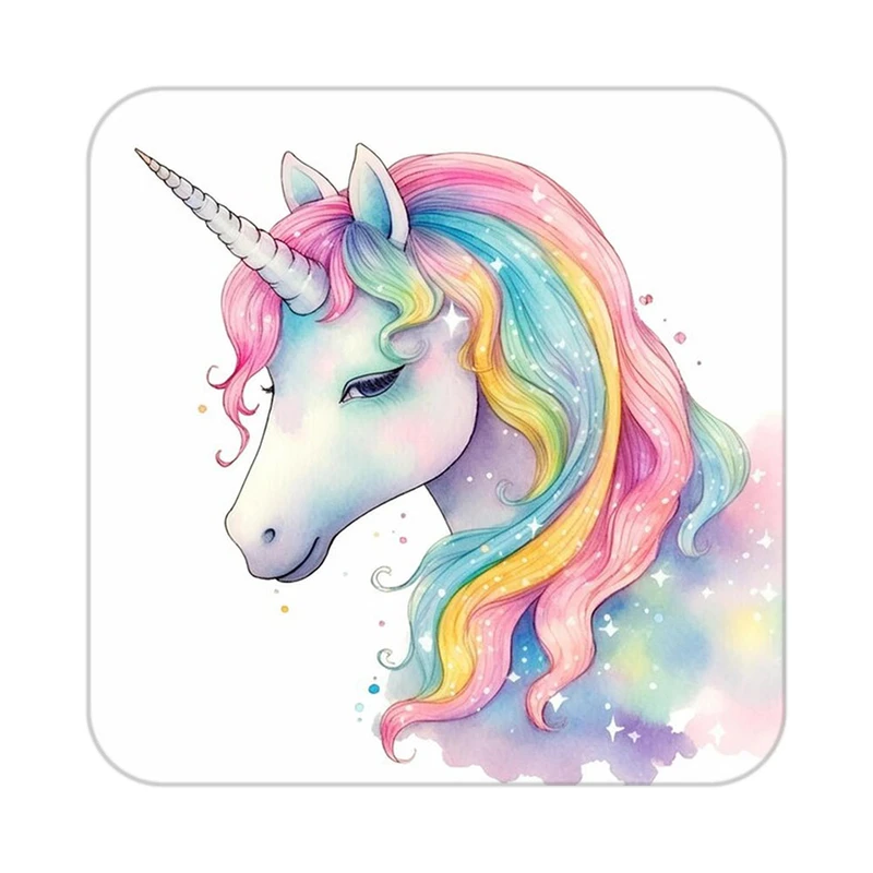 زیر لیوانی کاکتی طرح اسب تک شاخ و یونیکورن مدل mp33252