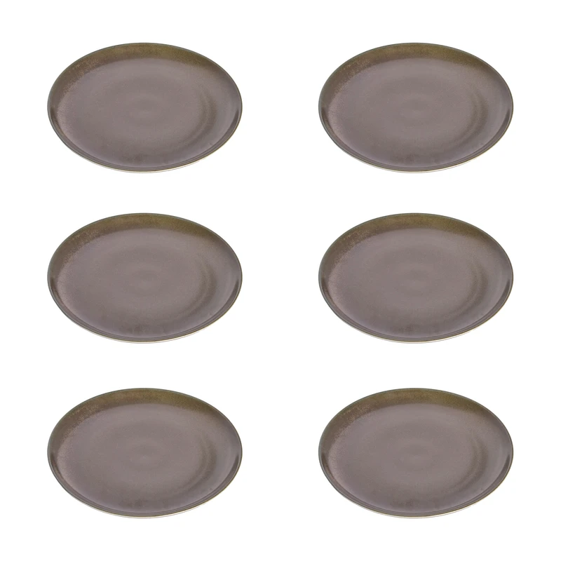 بشقاب غذاخوری بی.وی.کی طرح OLIVE کد 455206 مجموعه 6 عددی