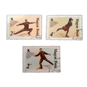 تمبر یادگاری مدل اسکی کد bc-1747 مجموعه 3 عددی