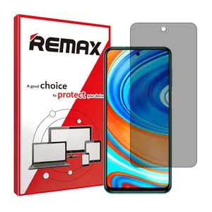 Remax brand shockproof Privacy screen protector glass for Xiaomi Redmi Note 9 Pro