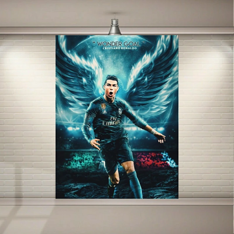 تابلو بوم طرح ستاره فوتبال جهان مدل کریستیانو رونالدو کد SDB9172