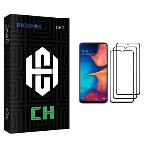 Ricomm CH glass Screen Protector For Samsung Galaxy A20 Pack Of 3