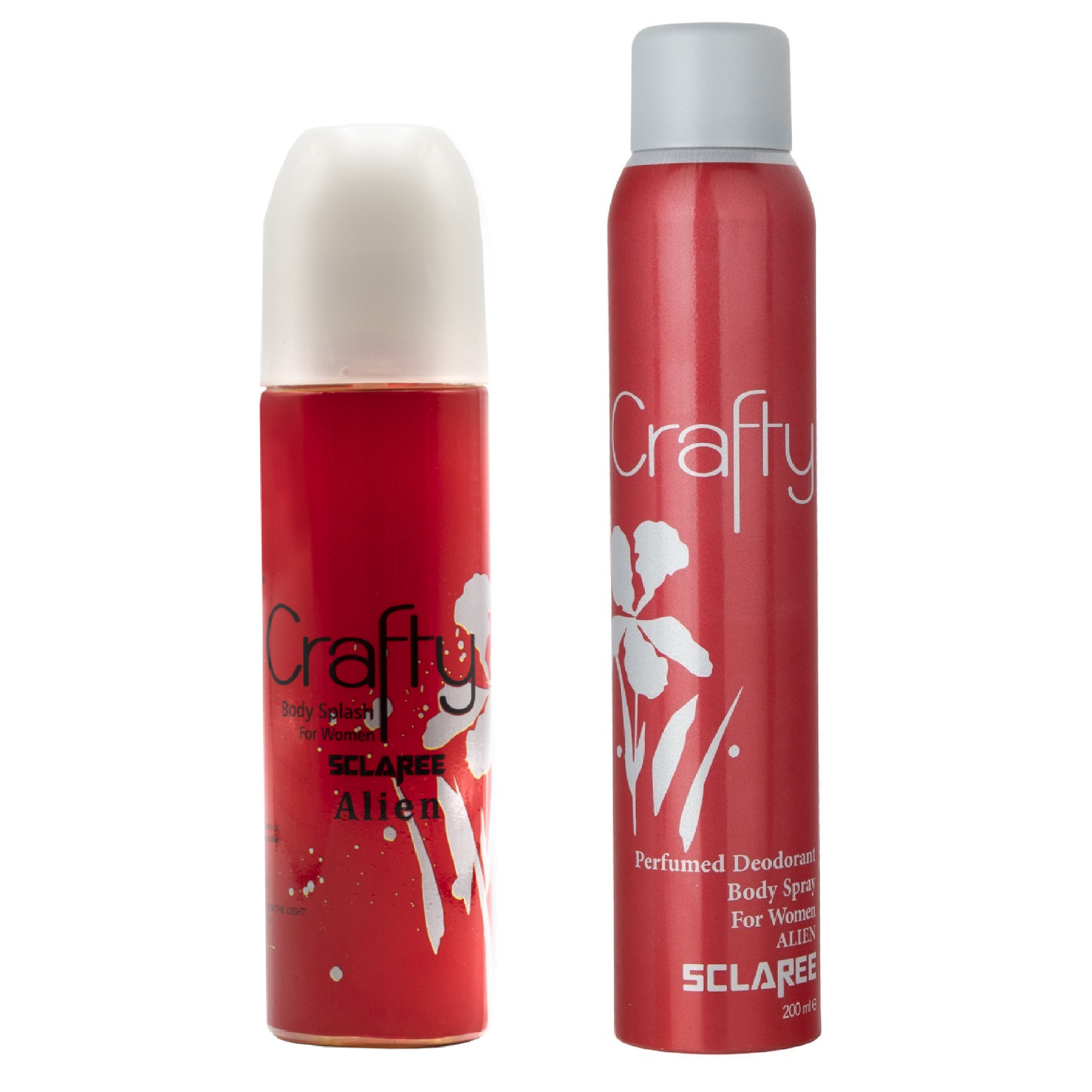 بادی اسپلش زنانه اسکلاره مدل Crafty حجم 250 میلی لیتر به همراه اسپری بدن زنانه اسکلاره مدل Crafty حجم 200 میلی لیتر
