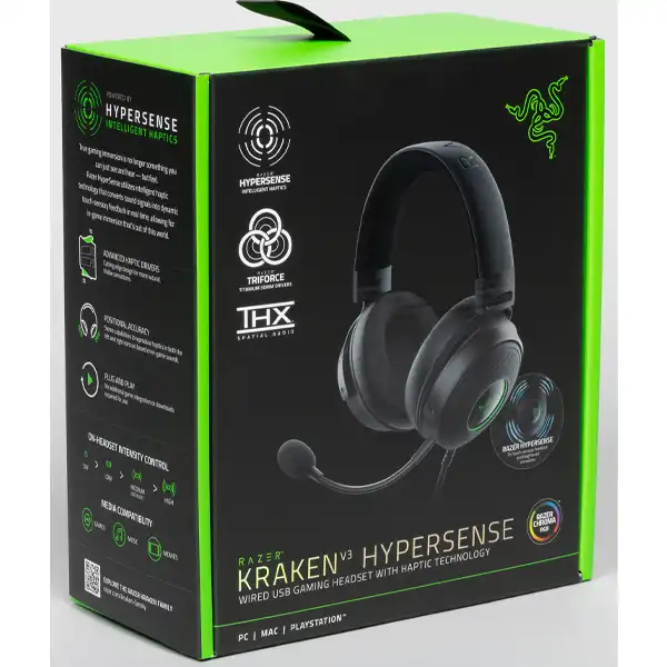 هدست مخصوص بازی ریزر مدل KRAKEN V3 Hypersense